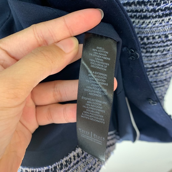 White House Black Market Tweed Jacket in Blue - Picture 7 of 7